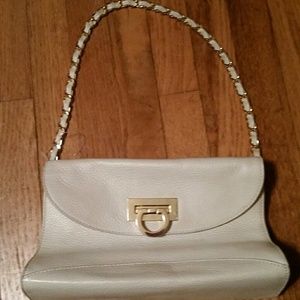 Kate Landry white 100% genuine leather purse